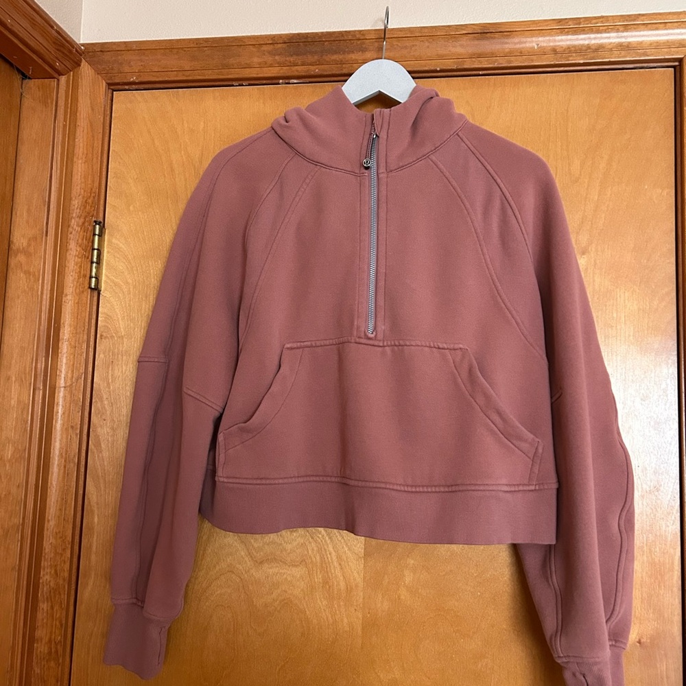 lululemon spiced chai Half-Zip scuba Hoodie